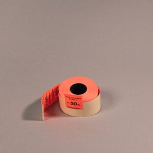 Etiketti 29x28mm punainen -50% Huomioi päiväys!