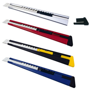 Katkoteräveitsi 9 mm terällä, metallirunko