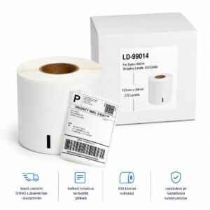 Yhteensopiva Dymo 99014 etikettirulla 101x54 mm